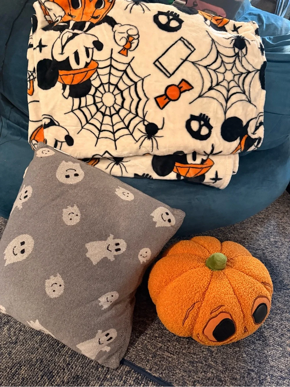 HALLOWEEN Plush Pillow - Orange